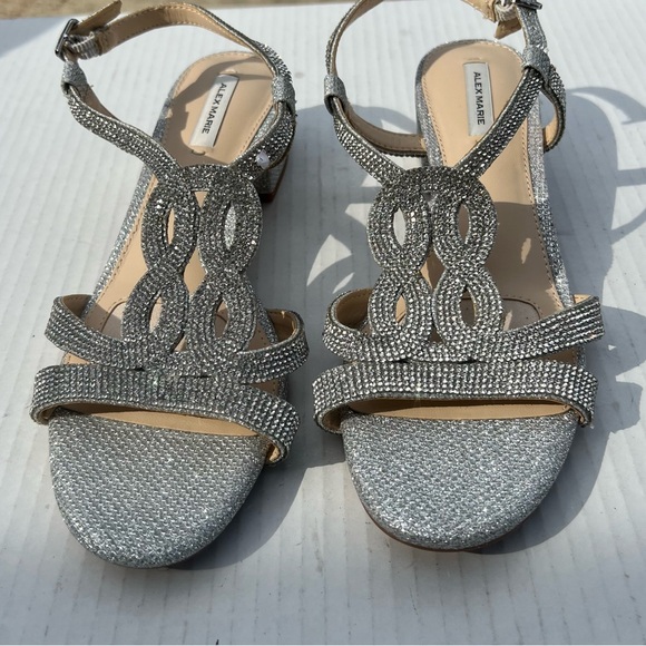 Alex Marie Shoes - Alex Marie Glittering Silver‎ Sandals